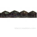 Tiger Ebony Bicone Shaped Wood Beads 15x20mm